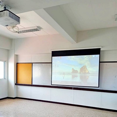 ติดตั้งจอโปรเจคเตอร์