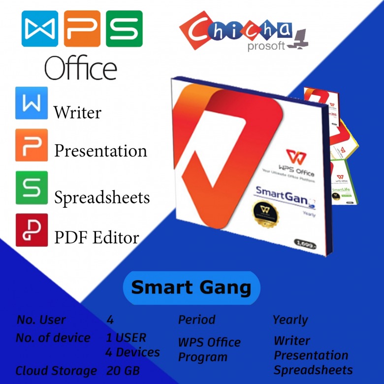 ขายโปรแกรม WPS Office ชุด Smart Gang